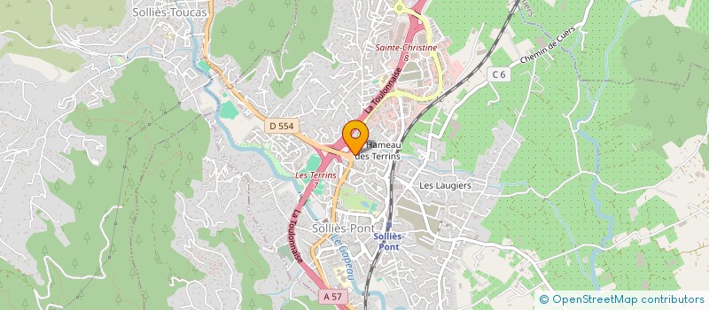 localisation de l'entreprise SCMT3S à SOLLIES-PONT