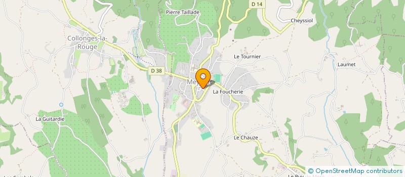 localisation de l'entreprise SCN ETUDES ET RENOVATIONS  MEYSSAC