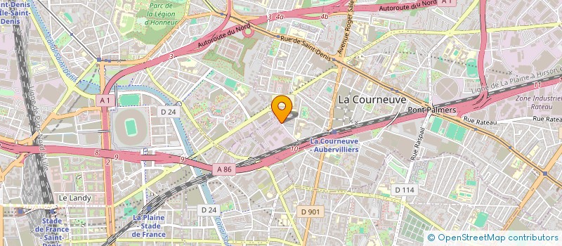 localisation de l'entreprise SCO à LA COURNEUVE