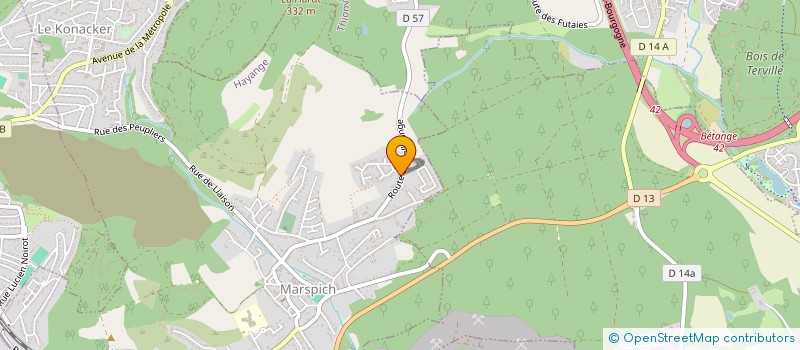 localisation de l'entreprise SCO BEDAGOSA  HAYANGE