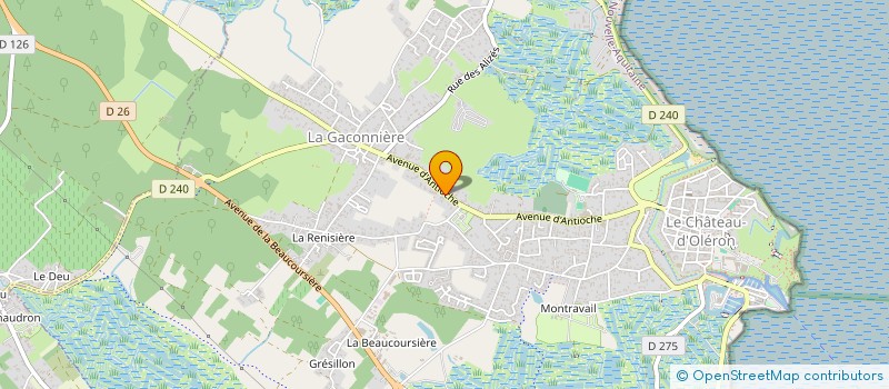 localisation de l'entreprise SCO COREOL  LE CHATEAU-D'OLERON