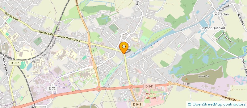 localisation de l'entreprise SCO LOBE  BEUVRY