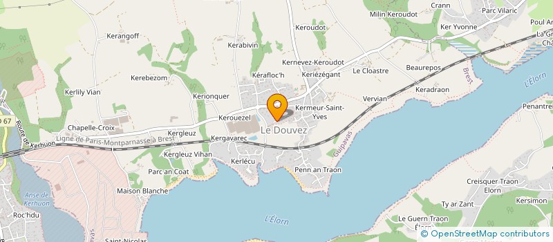 localisation de l'entreprise SCO ORADOUR SUR GLANE  GUIPAVAS