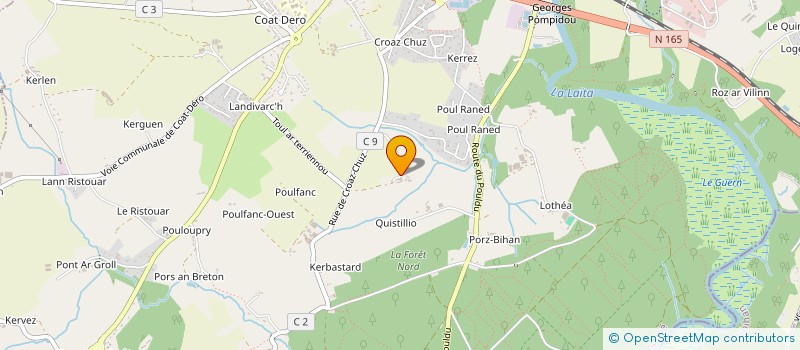 localisation de l'entreprise SCO SLDC  QUIMPERLE