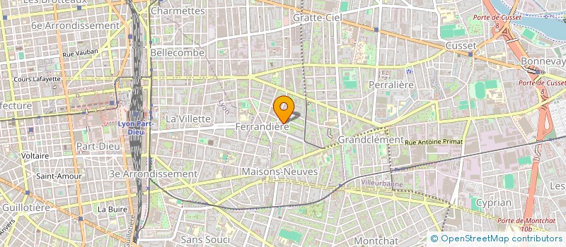 localisation de l'entreprise SCOCIETE CIVILE MILLET I  VILLEURBANNE