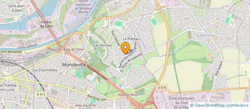 localisation de l'entreprise SCOD INVEST  MONDEVILLE