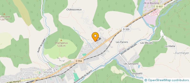 localisation de l'entreprise SCOFITEC ENERGIES à VEYNES
