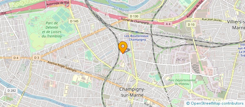 localisation de l'entreprise SCOGEA à CHAMPIGNY-SUR-MARNE