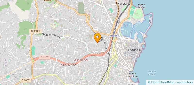 localisation de l'entreprise SCOIETE CIVILE DE CAIGNEUX à ANTIBES