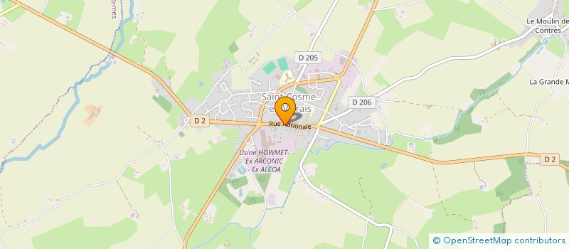 localisation de l'entreprise SCOL  SAINT COSME EN VAIRAIS