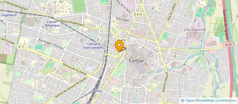 localisation de l'entreprise SCOLAIRE PLUS  COLMAR