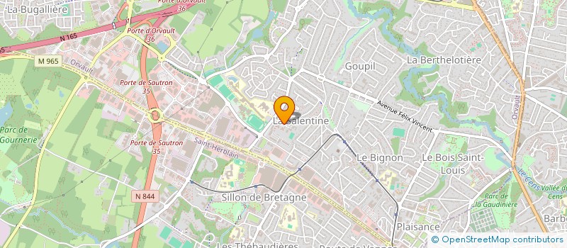 localisation de l'entreprise SCOLAIRE USEP LA SALENTINE à ORVAULT