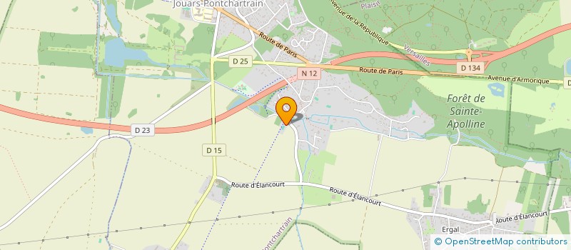 localisation de l'entreprise SCOLARITE SEREINE  JOUARS-PONTCHARTRAIN