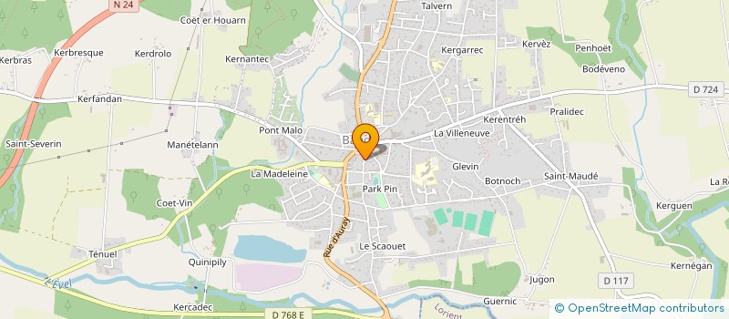 localisation de l'entreprise SCOLOPAX  BAUD