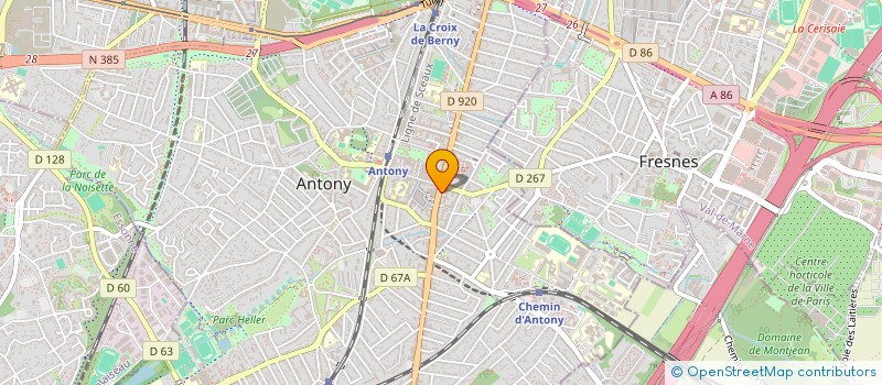 localisation de l'entreprise SCOMA à ANTONY