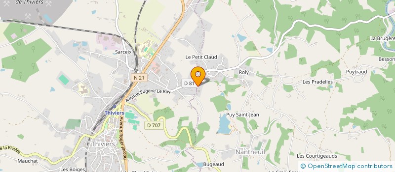 localisation de l'entreprise SCOMA à VAUNAC