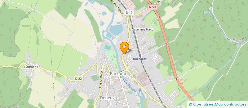 localisation de l'entreprise SCONET  BACCARAT