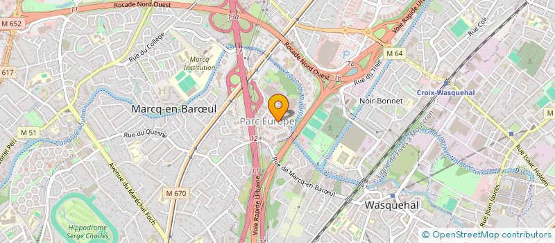 localisation de l'entreprise SCOOB à MARCQ-EN-BARŒUL