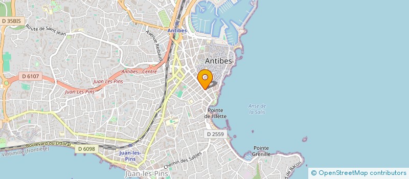 localisation de l'entreprise SCOOP IMMOBILIER à ANTIBES