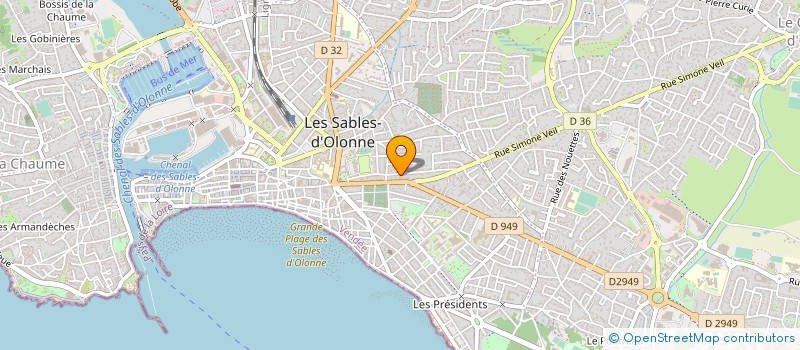 localisation de l'entreprise SCOOP-INFORMATIQUE à LES SABLES D'OLONNE