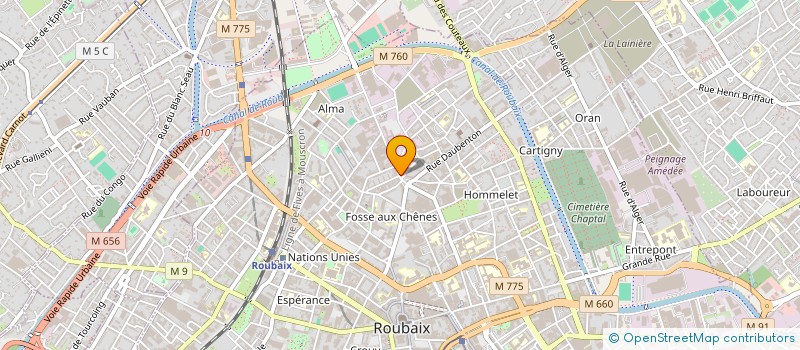 localisation de l'entreprise SCOOP SECURITY PRIVE à ROUBAIX