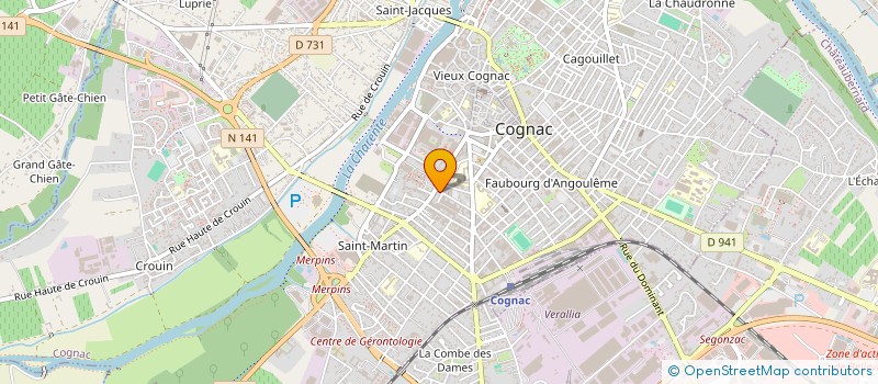 localisation de l'entreprise SCOOPIMMO à COGNAC