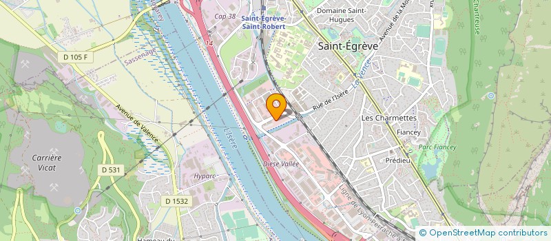 localisation de l'entreprise SCOOPRINT  SAINT-EGREVE