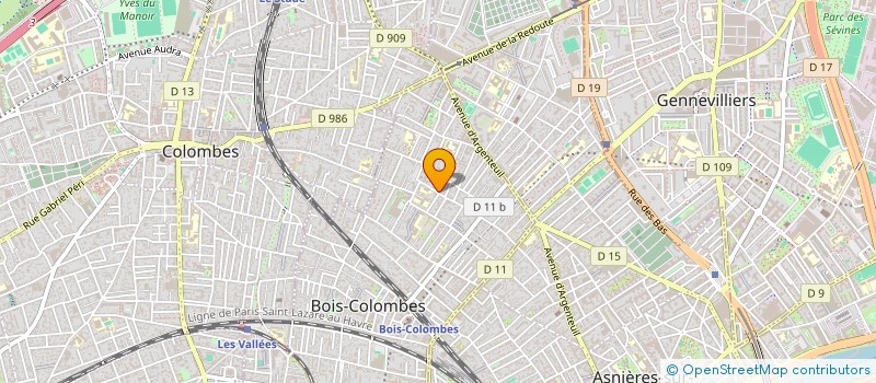 localisation de l'entreprise SCOORE BATIMENT à BOIS-COLOMBES