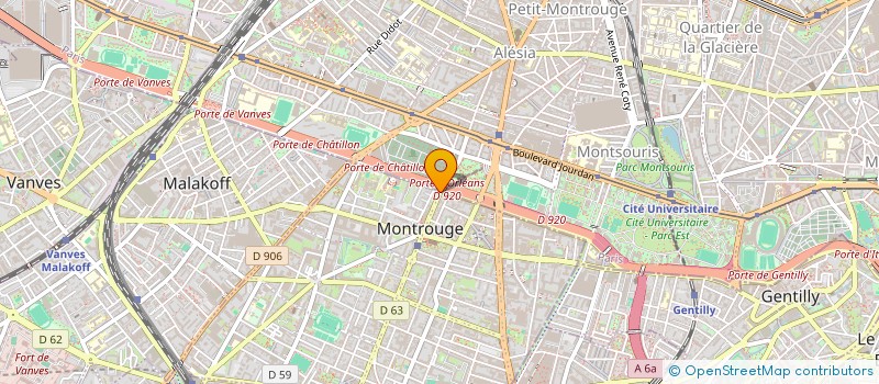 localisation de l'entreprise SCOOT PARIS SUD  MONTROUGE