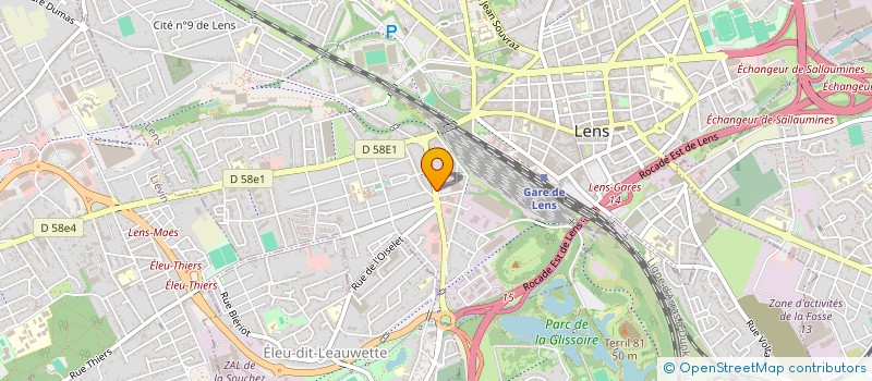 localisation de l'entreprise SCOOTER MIX LENS à LENS