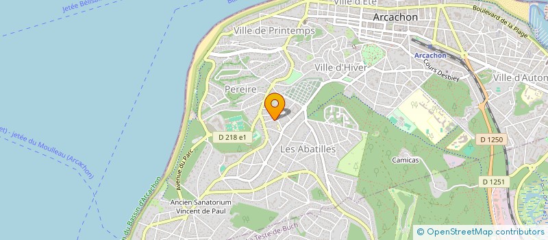 localisation de l'entreprise SCOOTER ROLLAND  ARCACHON