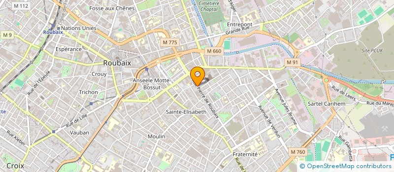 localisation de l'entreprise SCOP 59 à ROUBAIX