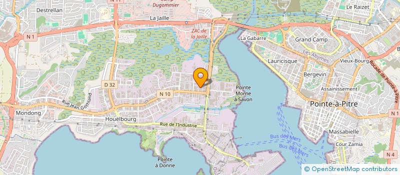 localisation de l'entreprise SCOP'ALUP à BAIE-MAHAULT