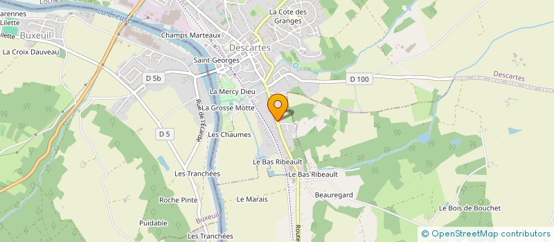 localisation de l'entreprise SCOP AMBULANCES DOIDY  DESCARTES