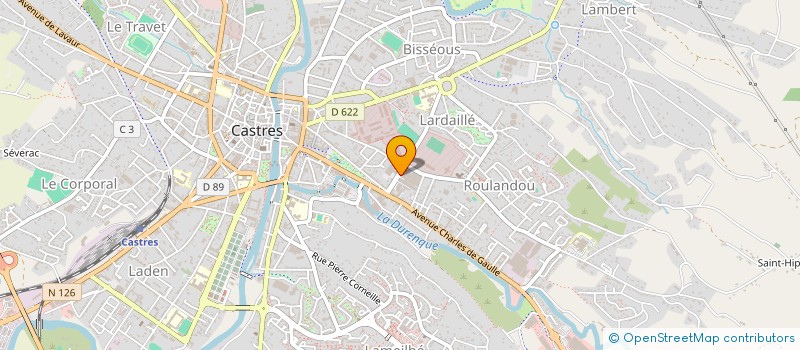 localisation de l'entreprise SCOP CLARENSON  CASTRES