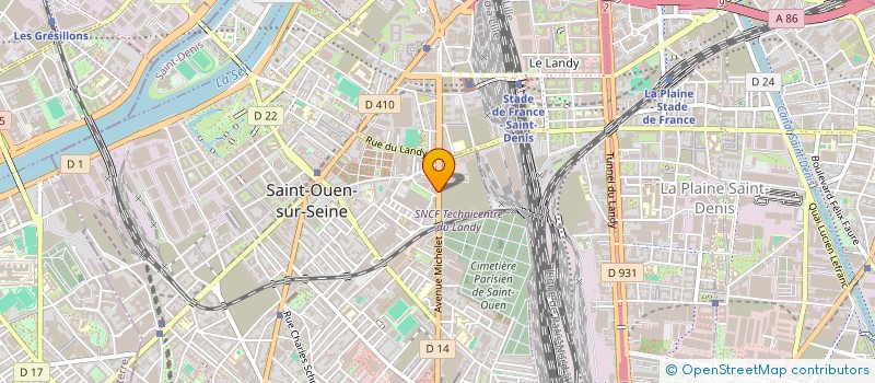 localisation de l'entreprise SCOP DES ETABLISSEMENTS EMILE GREDAI à SAINT-OUEN-SUR-SEINE