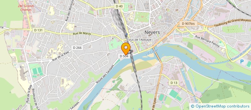 localisation de l'entreprise SCOP DES METIERS DE L'EAU ET DE LA NATURE à NEVERS