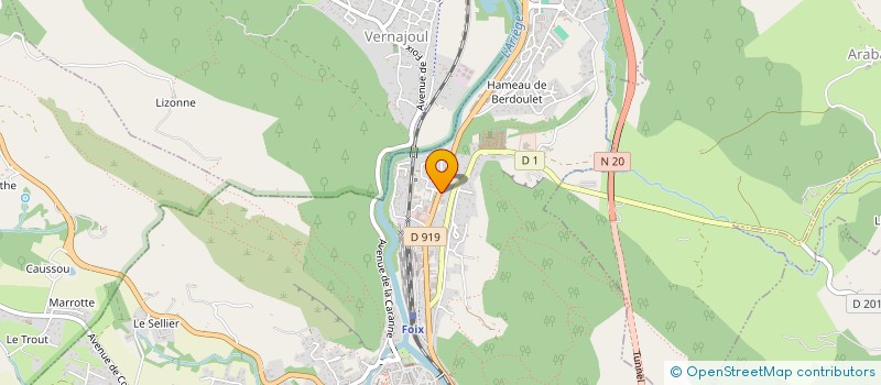 localisation de l'entreprise SCOP DU PONT DE L ECHO à FOIX