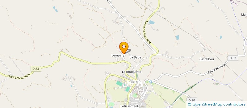 localisation de l'entreprise SCOP.E  LAUTREC