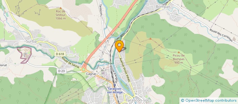 localisation de l'entreprise SCOP ENTREPRISES CANCELA TP ET SNTI à TARASCON-SUR-ARIEGE