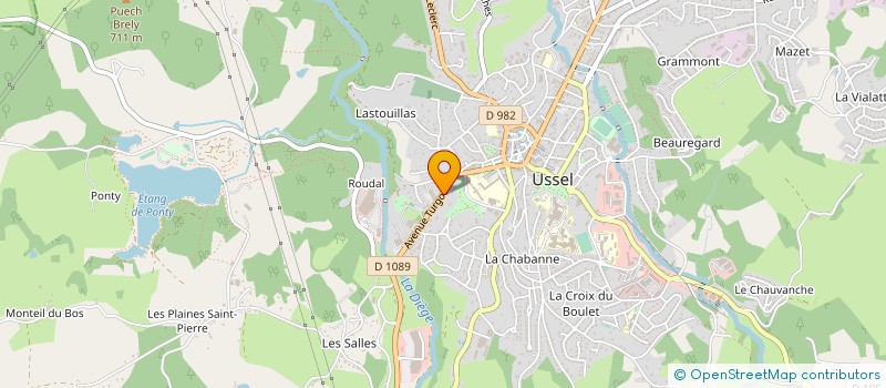 localisation de l'entreprise SCOP ETS BONNET à USSEL