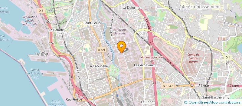 localisation de l'entreprise SCOP INSERT LES II AS à MARSEILLE