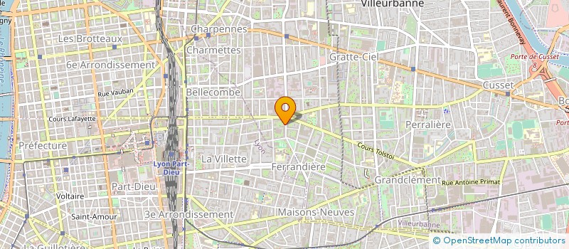 localisation de l'entreprise SCOP ISOLOR  VILLEURBANNE