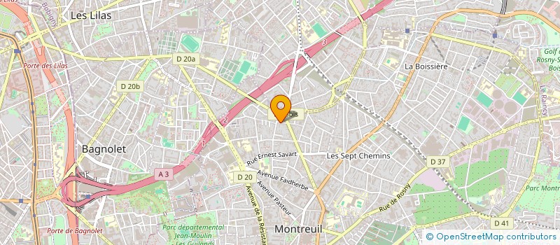 localisation de l'entreprise SCOP LABESSE LAVEG à MONTREUIL