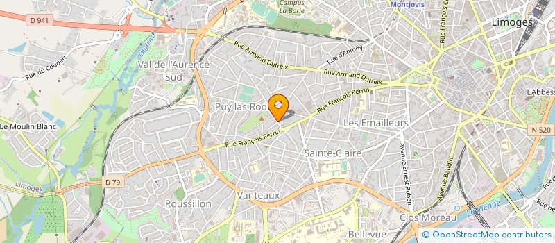 localisation de l'entreprise SCOP LAPREL à LIMOGES