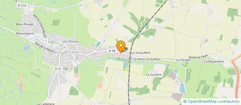 localisation de l'entreprise SCOP LES BATISSEURS CHALLANDAIS à BOIS-DE-CENE