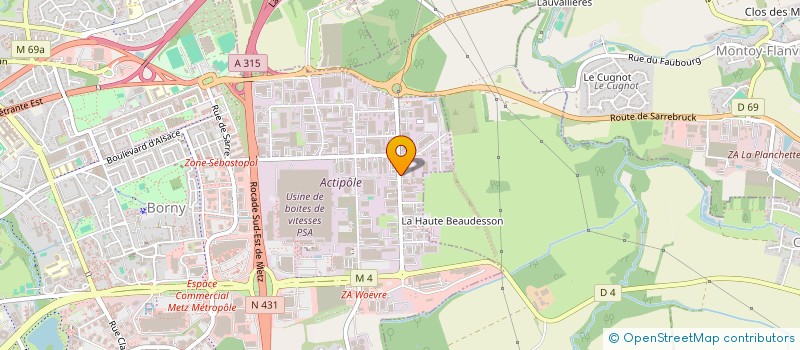 localisation de l'entreprise SCOP LES COMPAGNONS DU BOIS à METZ