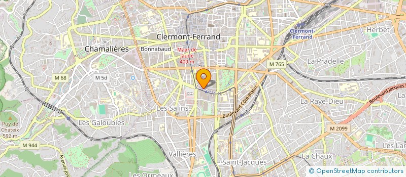 localisation de l'entreprise SCOP LIBRAIRIE LES VOLCANS  CLERMONT-FERRAND