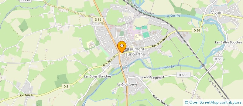 localisation de l'entreprise SCOP MORLET à BEAUMONT-SUR-SARTHE