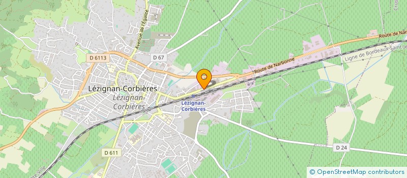 localisation de l'entreprise SCOP PROFIL LANGUEDOC ROUSSILLON à LEZIGNAN-CORBIERES